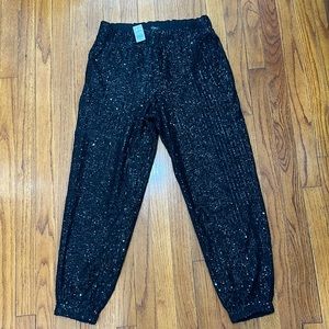 NWT Sequin Joggers from Loft size small